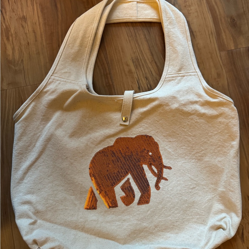 Banana Republic Sequin Elephant Tote